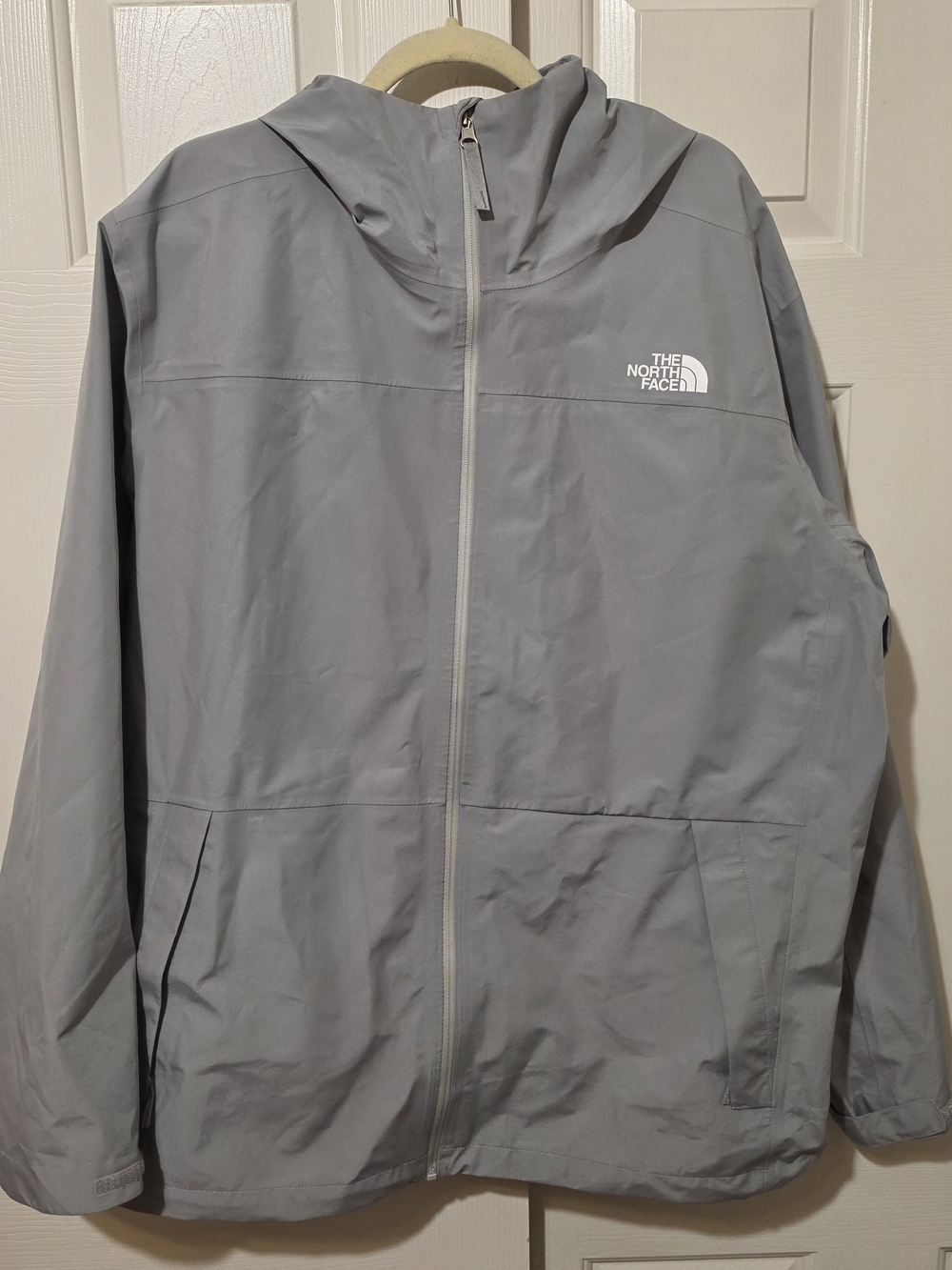 The North Face Antora Jacket Men’s Gray DryVent Rain Shell Hooded 2XL NF0A7QB2